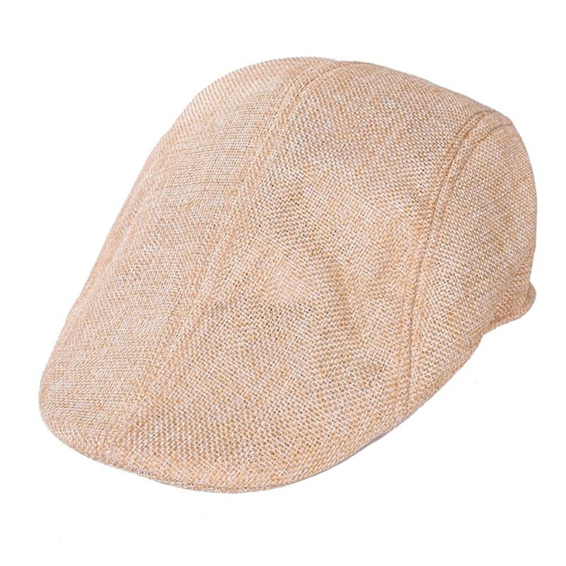 Summer Men Sport Casual Breathable Berets Simple Fashion Flat Cap Outdoor Anti-UV Sunscreen Cotton Casquette Hat