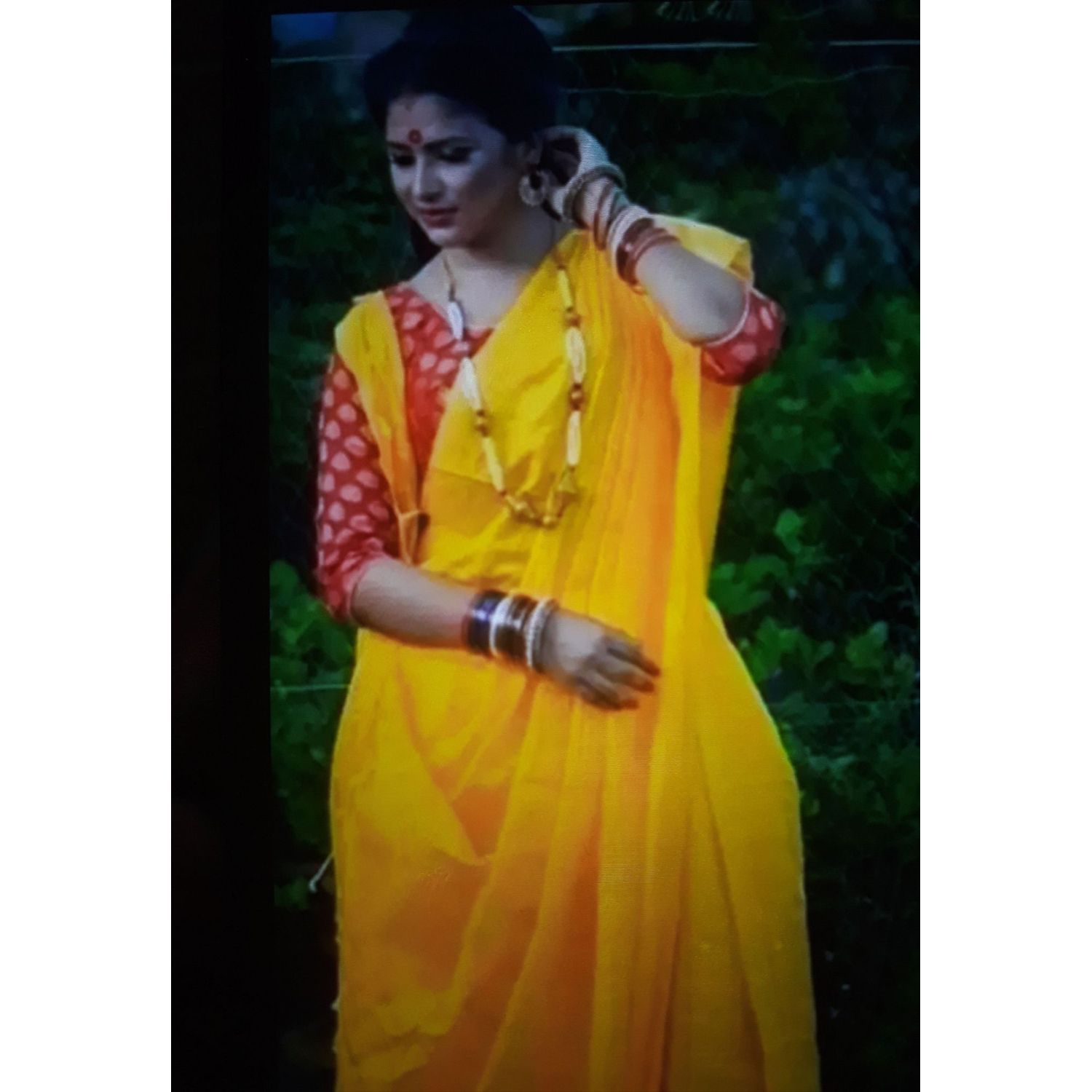 Jhum Saree for Womens-(Yellow color)