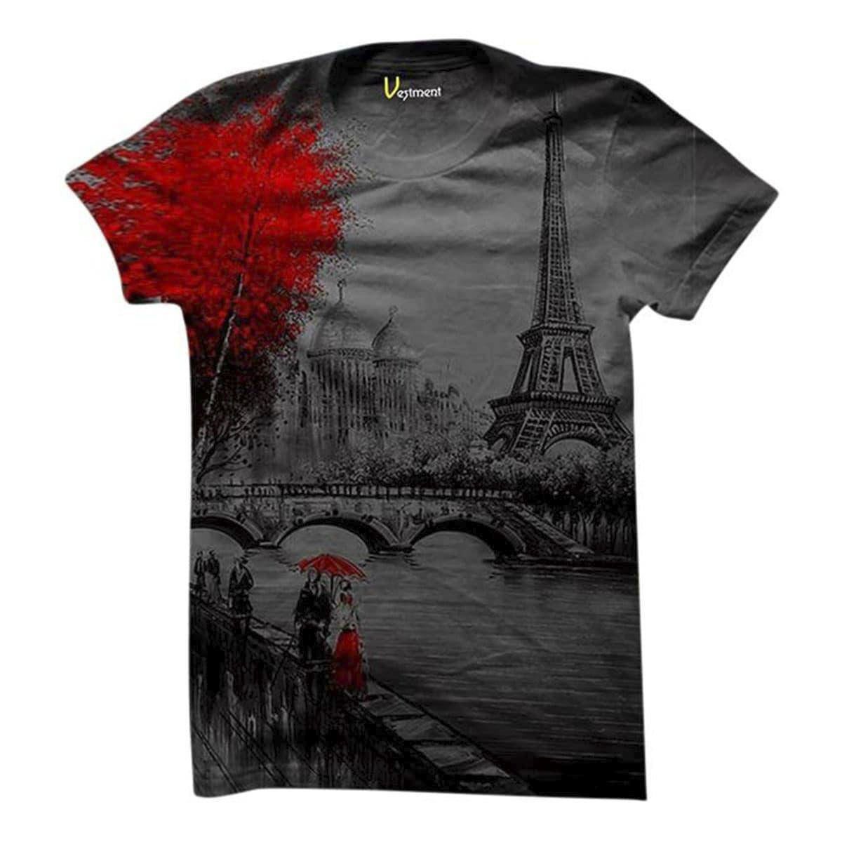 Ash Cotton Short Sleeve T-Shirt for Men