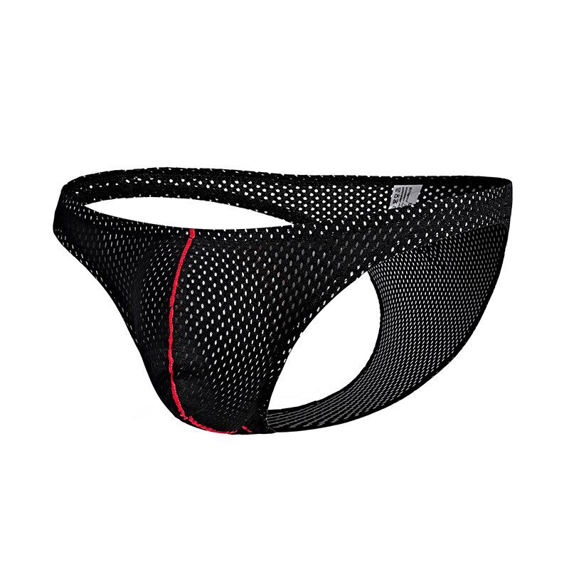 Men Briefs Seamless Sexy Soft Elastic Mesh Breathable Bodycon Triangle Briefs Summer Male Underpants Clothes