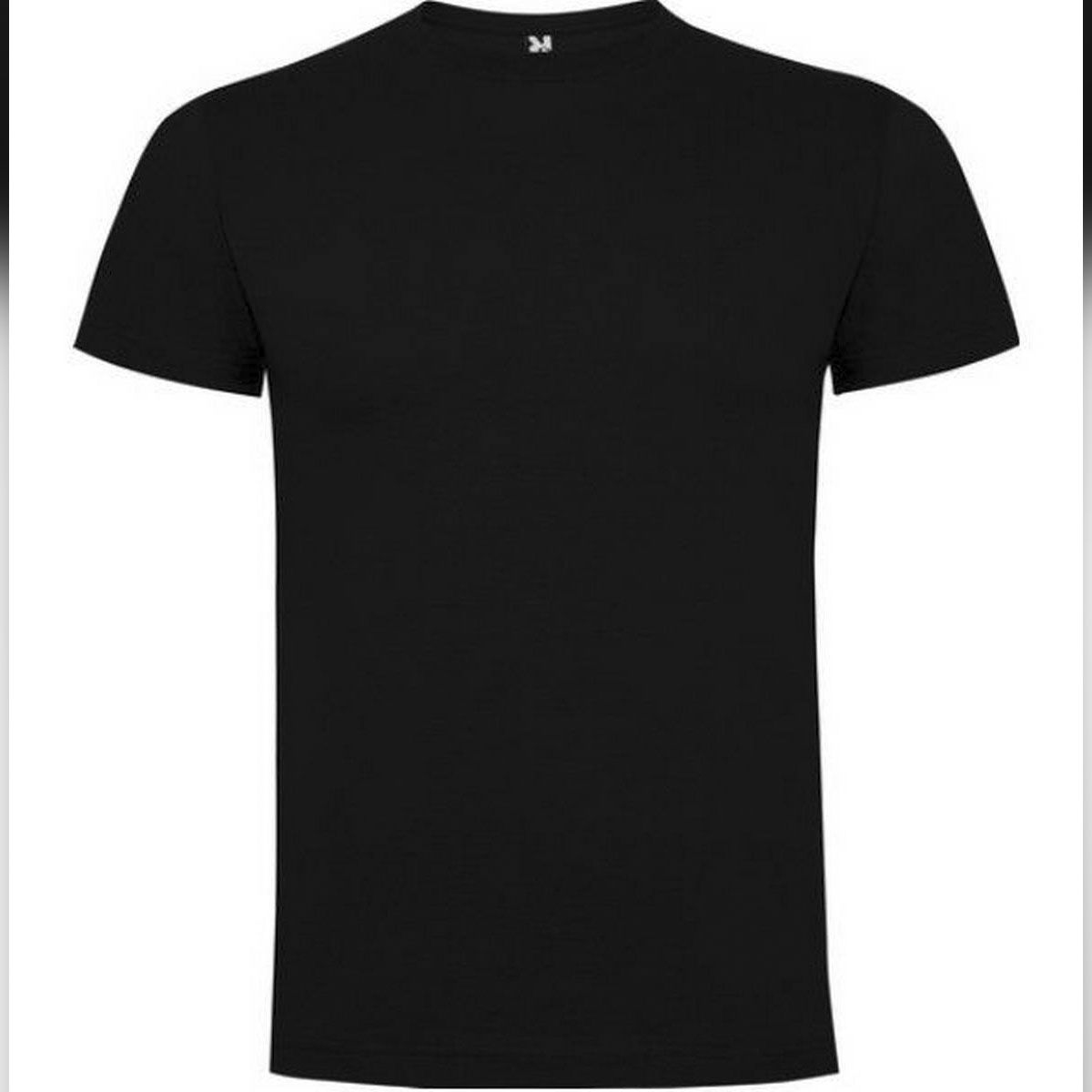 Round Neck Black Color Half Sleeve Cotton T Shirt For Men