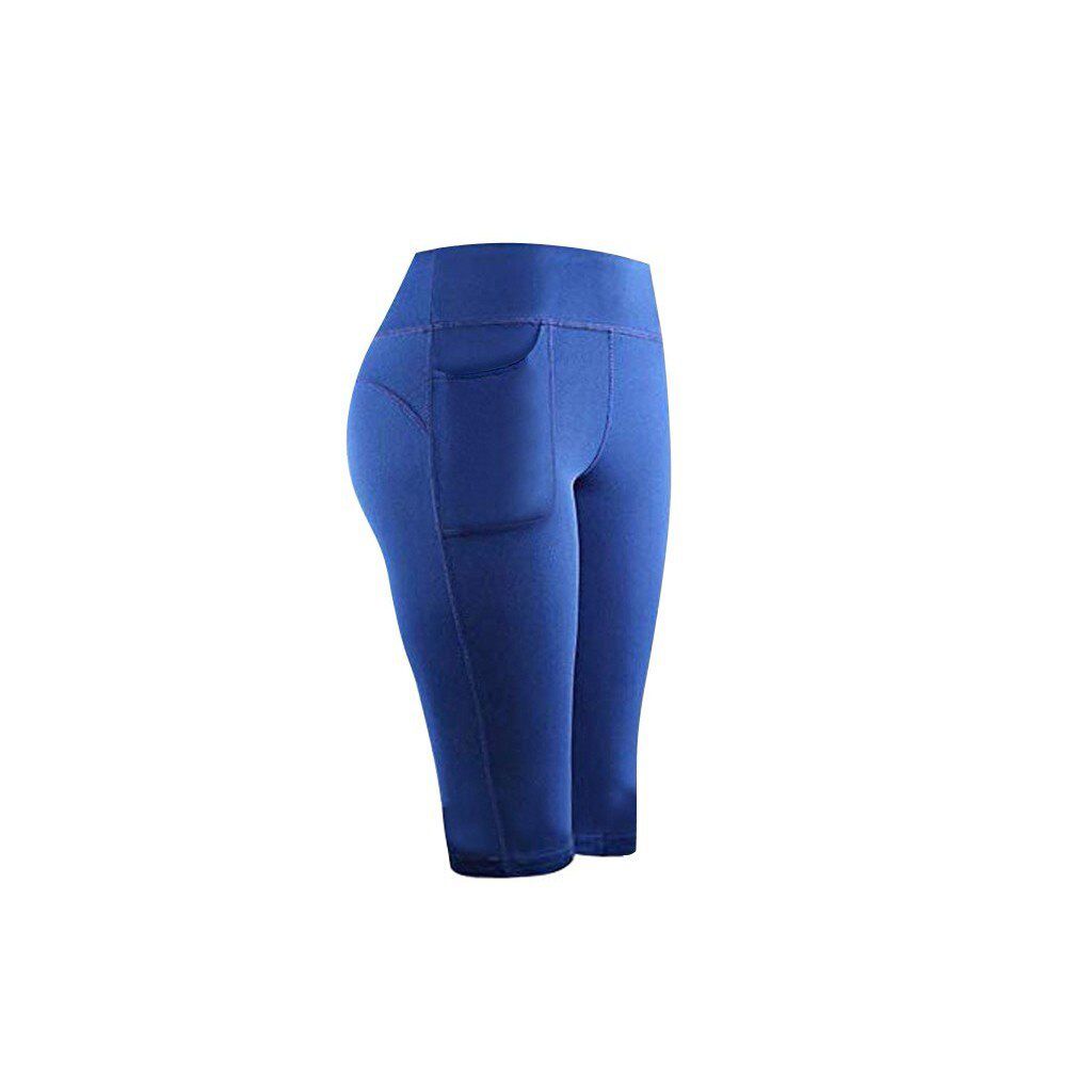 leggings sport women fitness Women Stretch Yoga Leggings Fitness Running shorts women Gym Sports Pockets Active leggings
