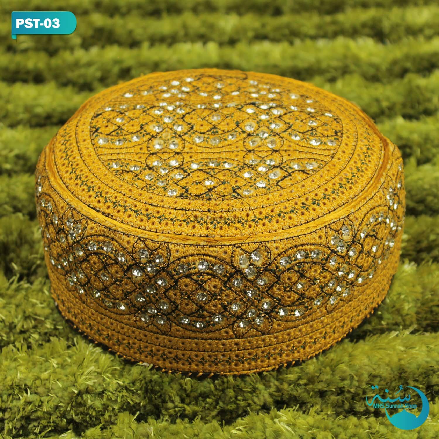 Beautiful Design & Color Pakistani Stone Setting Tupi for Men - Cap For Men - Winter Cap