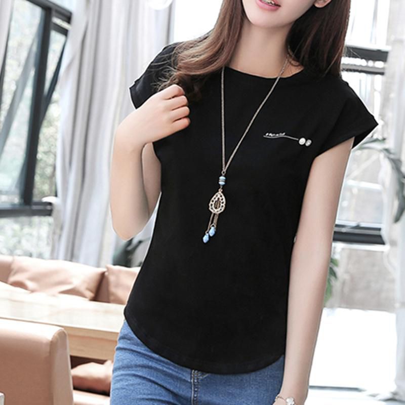 Women T-shirt Clothing  Cotton Tops Tee Casual Short Sleeve Tshirt New Fashion Female O-Neck Top Summer Shirt Plus Size Tee
