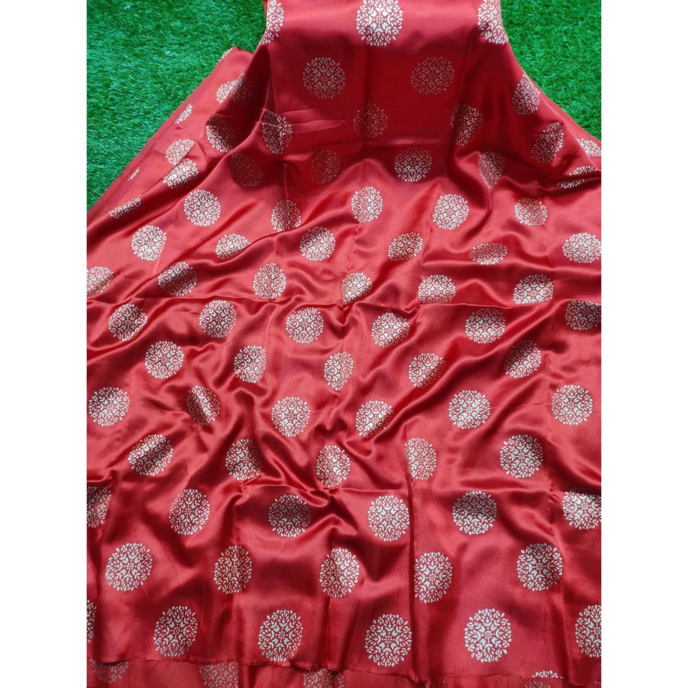 New Georgious Unstitched Japani Silk  Kameez For Women  (Only Kameez)