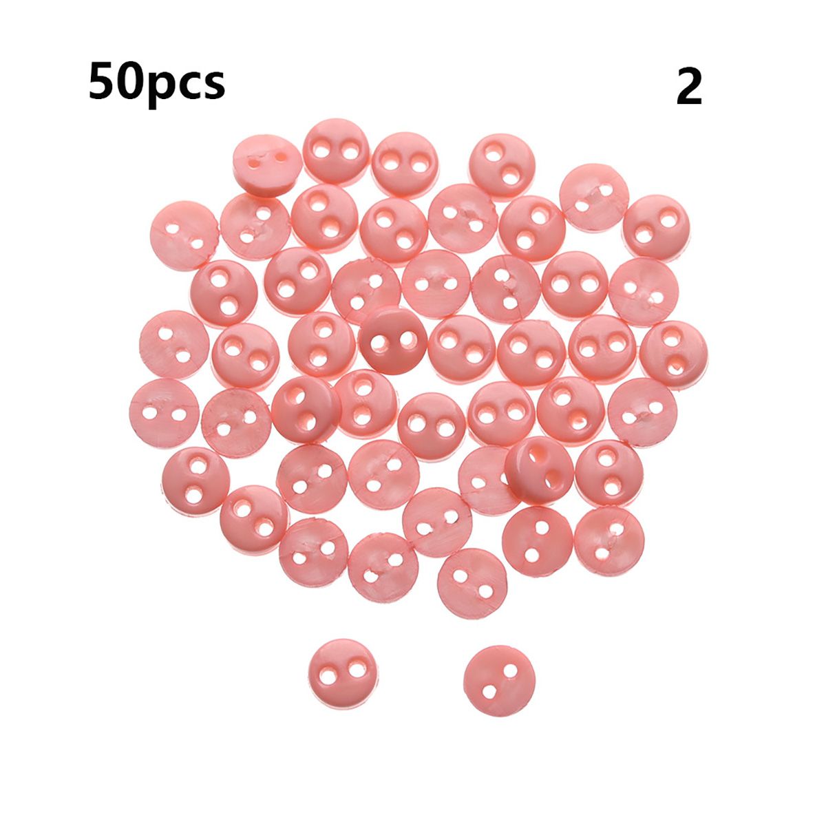 【ALLGOOD】50pcs 4mm Dollhoues Miniature  Color Craft Plastic Buckles DIY Doll Clothes Clothing Sewing Buckle Mini Buttons