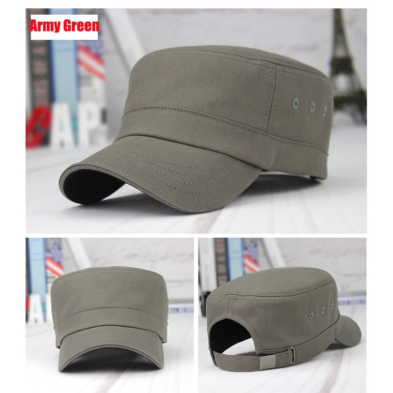 RoxCober High Quality Men Outdoor Sun Hat cotton solid cap beret hat Baseball cap Hats Military Hats Adjustable