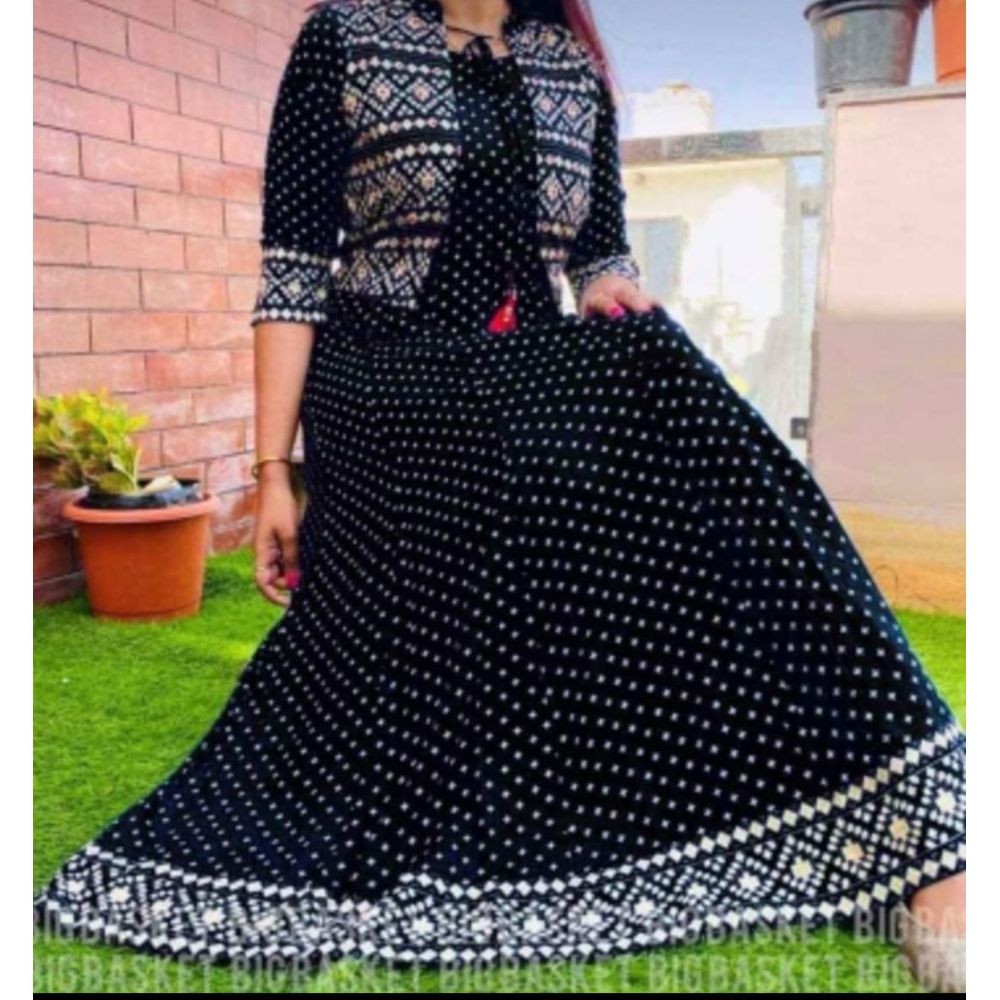 Megenda colour stylish long koty gown for women and girls