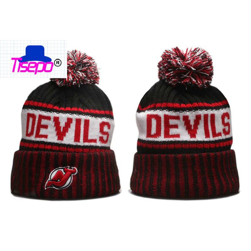 fashion  Ice Hockey Team Beanies  winter Knitted Hats Women Men Winter Cap