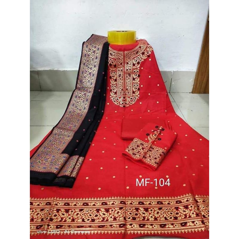 New Exclushive Collection 100% High Qualitiey a Afsan Screen Print Cotton Print Three Piece  [3PC]