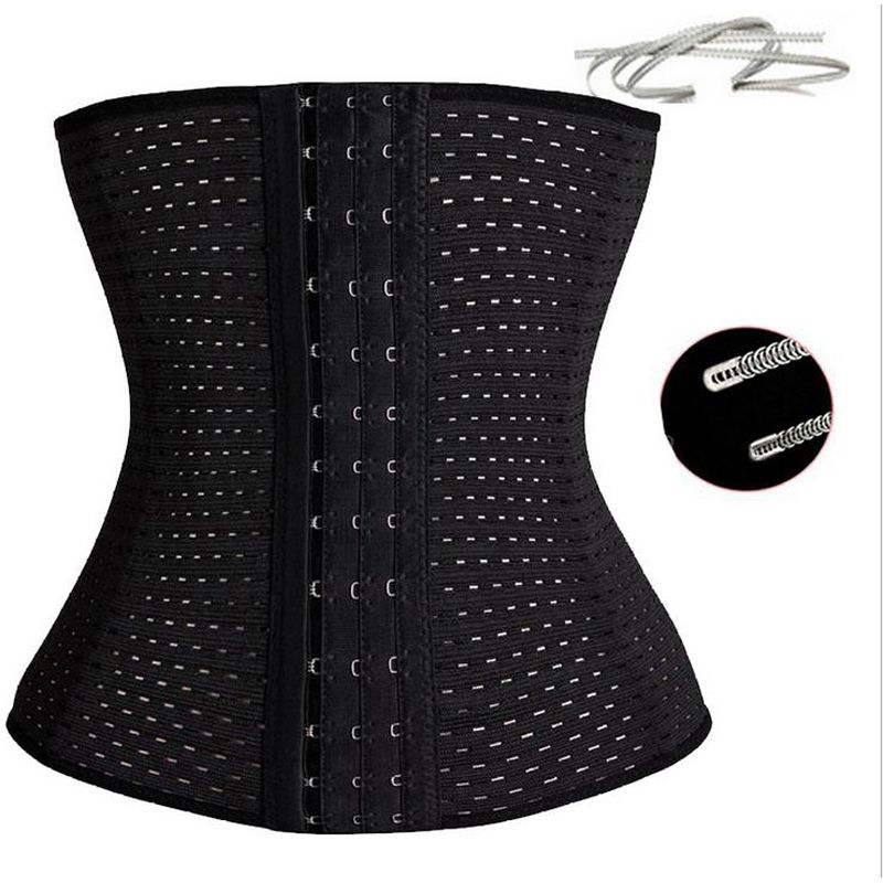 Waist Trainer Belt Corsets Steel Boned Body Shaper Women Postpartum Belly Band Corset Bustiers Breathable Modeling Strap