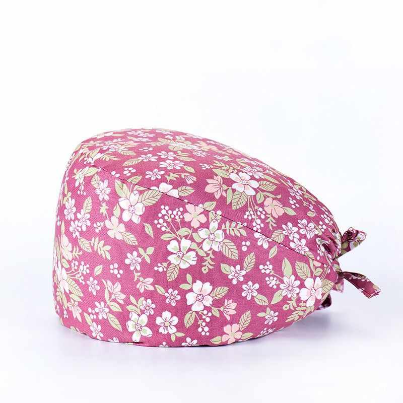 Wholesale UniCotton Adjustable Pet Work Hats Dust Cap Nursing Cap Elastic Beauty Hats Beauty Salon Baotou Hat Pet Scrubs New