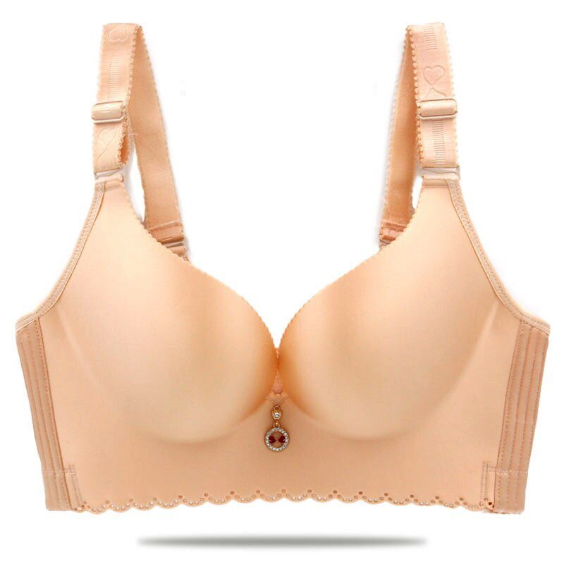 big size bra Smooth ABCDEF Large Code Oversize bra Fatten up and fattened up to 200 kg  bra with thin Cotton cup with steel