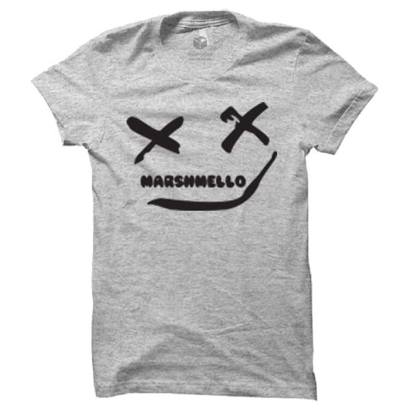 Grey Cotton Short Sleeve T-Shirt for Men
