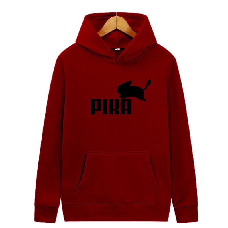 Pika Hoodies Japanese Anime Pokemon Harajuku Pullover Black White Sweatshirt Spring Autumn Men/Women Casual Streetwear Hoody