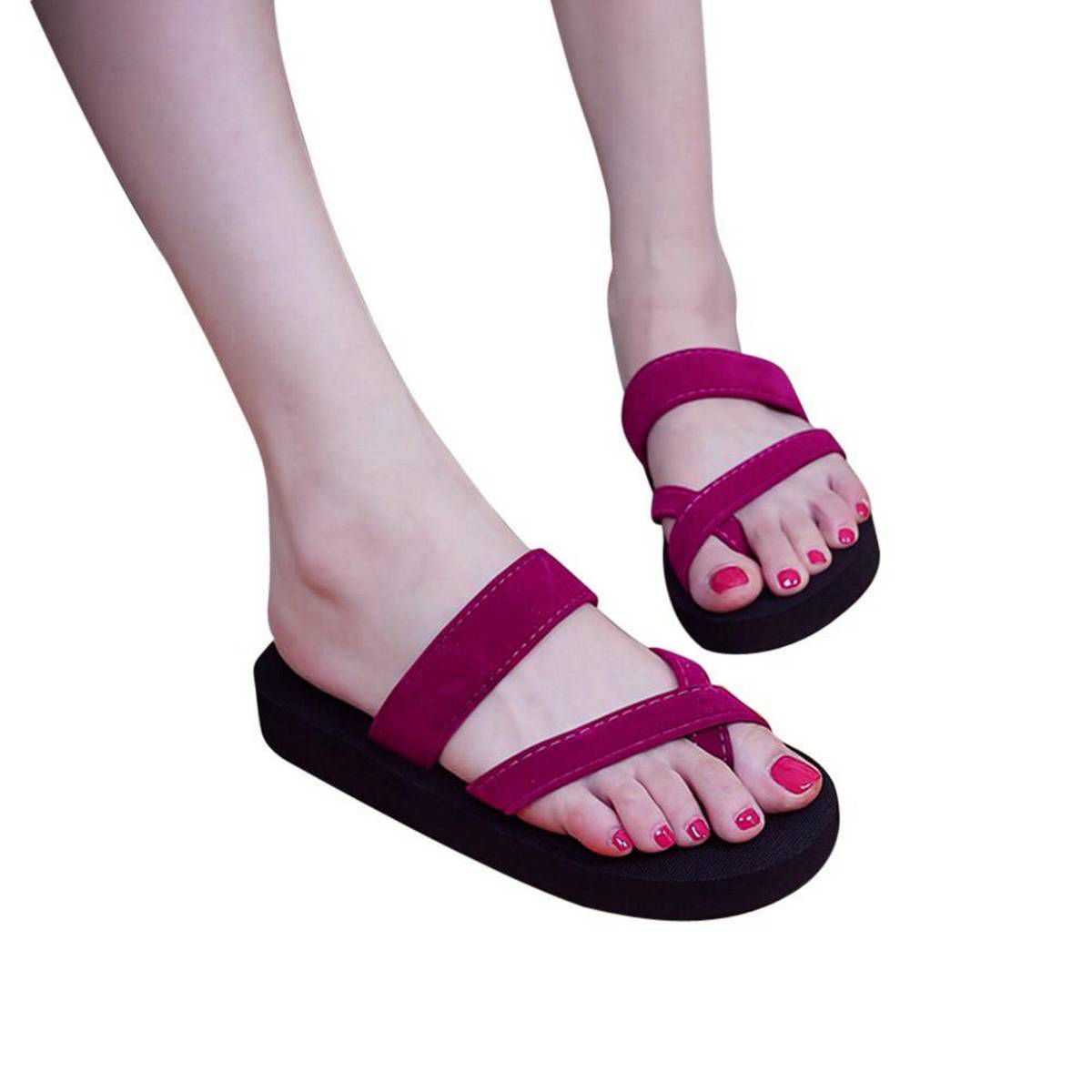 Womens Summer Flip Flops Casual Slippers Flat Sandals Beach Open Toe Shoes Fashion
