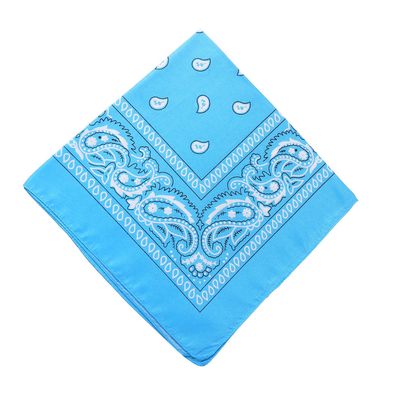 Multifunctional Square Print Hip Hop Hair Scarf Headband Bandana Hair Accessories for Cycling