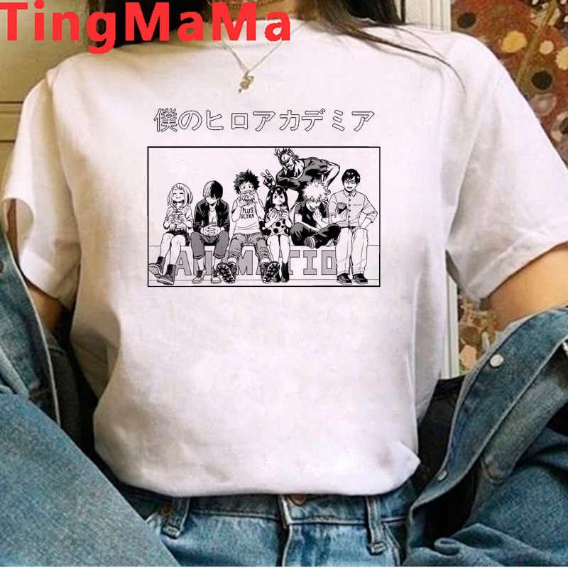 My Hero Academia Boku No Hero Academia Midoriya Izuku Deku summer top male white t shirt couple clothes japanese 2021 clothes