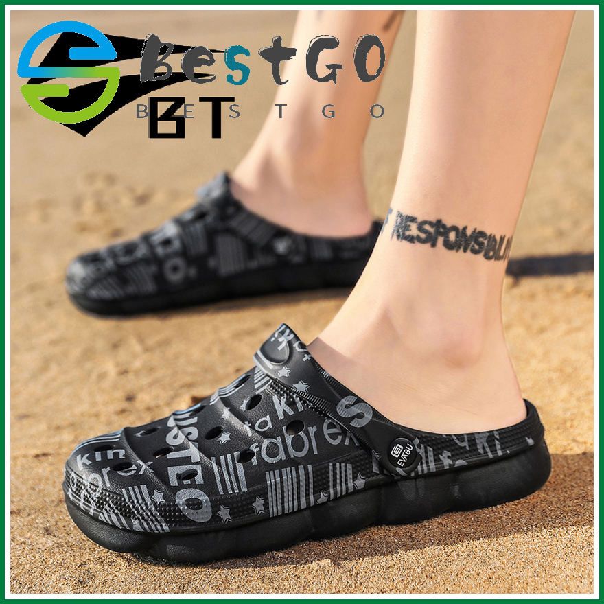 Sandals for Men  Women Sandals Men Slippers Slippers for Women Hole Shoes Beach Shoes Two Wear Men Sandals Plus Size 36-45