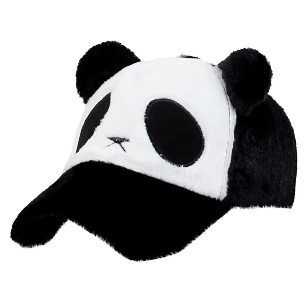 【ALLGOOD】Fashion Women Outdoor Plain Vintage Panda Baseball Cap Style Cap Hat Adjustable