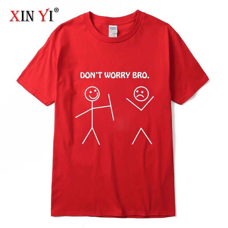 Men's T-shirt 100% cotton casual Funny design print men T shirt casual knitted mens t-shirt tee shirts tops