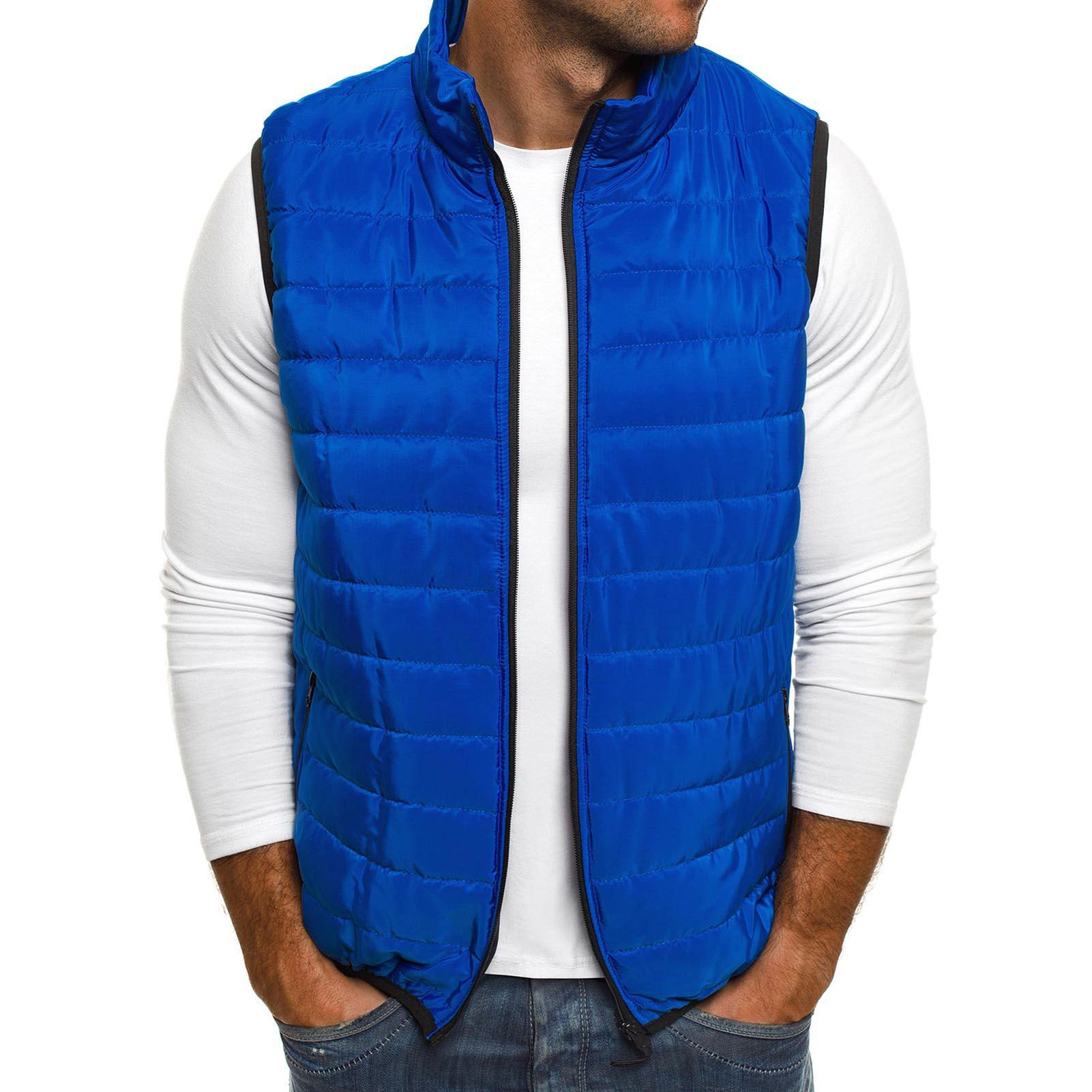 Waistcoat Warm Stand Collar Down Waistcoat