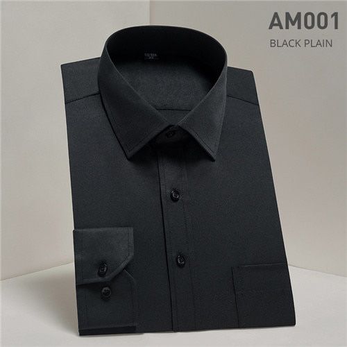 Oversized shirt S~8xl Men's Twill Dress Shirts Long Sleeve regular fit office business mens social shirts with chest pocket