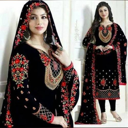 Georgette Embroidery  Shalwer Kameez [3 pcs]
