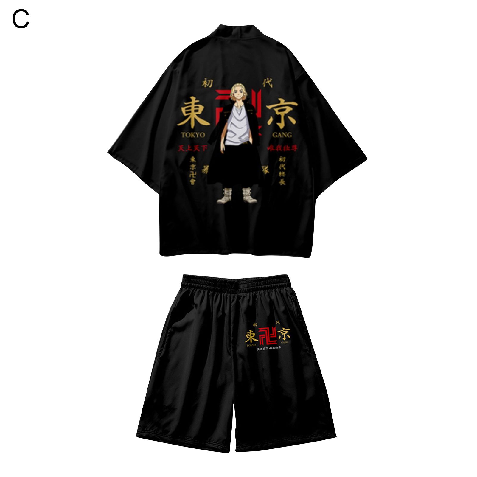 Men Coat Multi-color Cartoon Anime Tokyo Revengers Cosplay Costume