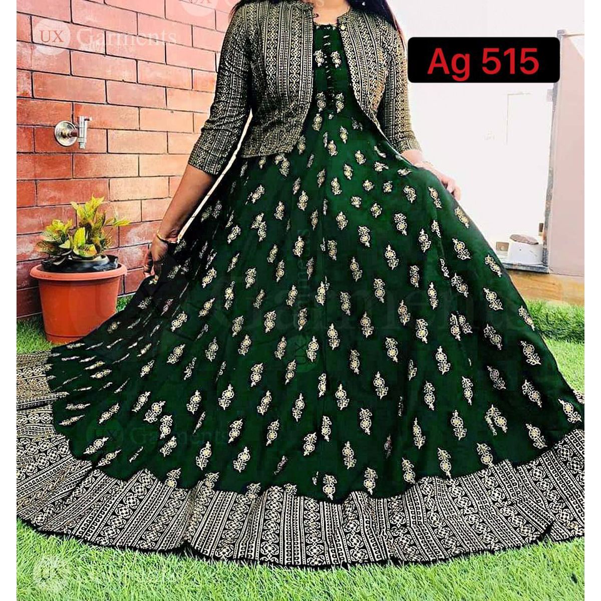 Fashion canvas Featuring Exclusive Indian Screen Print Linen Kurti Two Piece Color Green