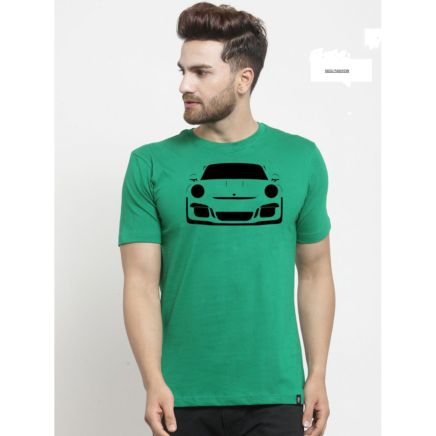 Car printed slim fit Half sleeve t-shirt.