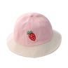 Uni Kids Color Block Fruit Pattern Fisherman Hat Outdoor Anti-UV Bucket Cap