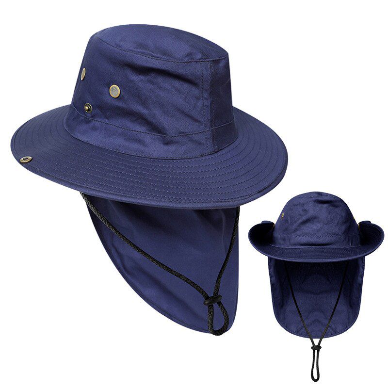 Outdoor anti ultraviolet sunshade men 360 degree sunscreen fisherman hat climbing fishing uv Bucket Hat sun hat
