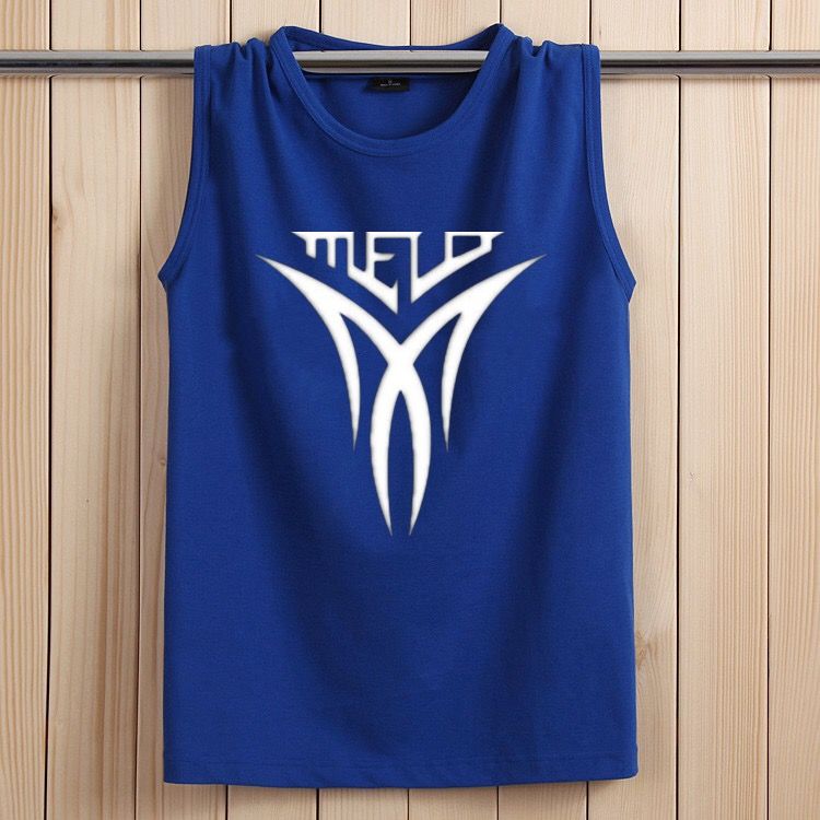 【M-6XL】120KG Can Wear Plus Size Fat Oversize Mens Print Sleeveless T-Shirt Loose Casual Basketball Sports Vest For Youth