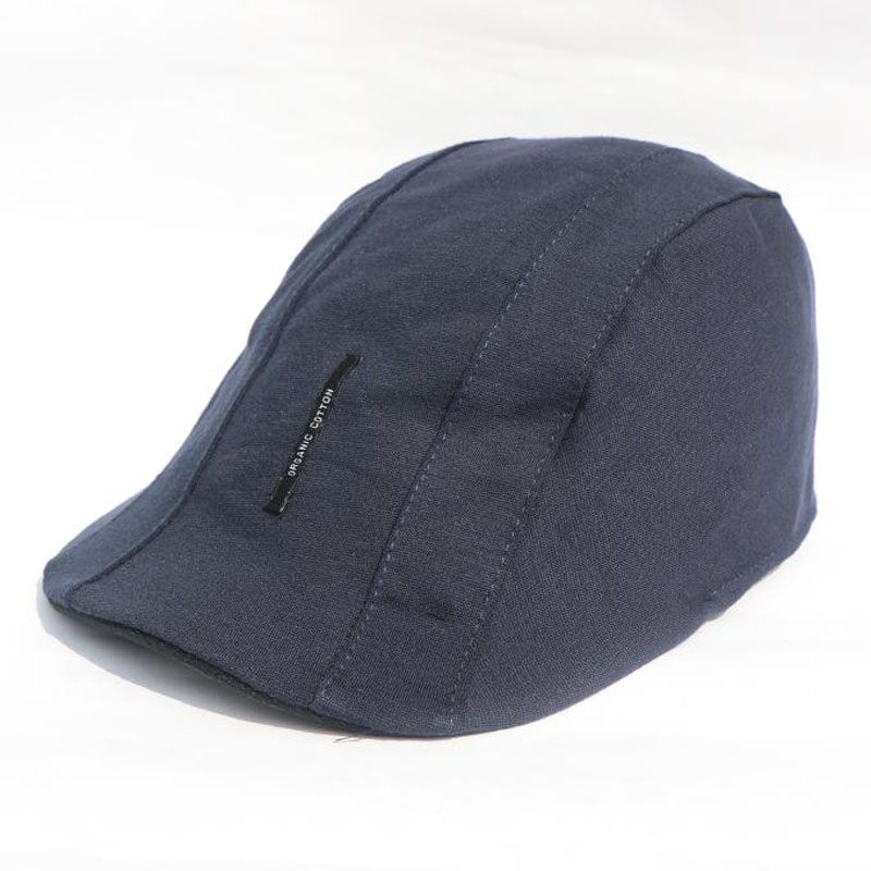 Navy Blue Regular Fit China Cotton Golf Cap For Men