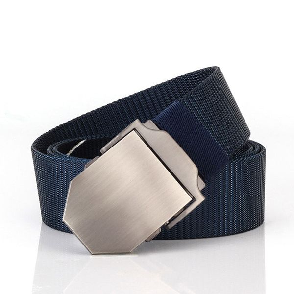 Bset YBT Unisex Nylon Belt Alloy Automatic Buckle Belt Fashion Simple Outdoor Casual Sport Cowboy Men & Women High Quality Belt