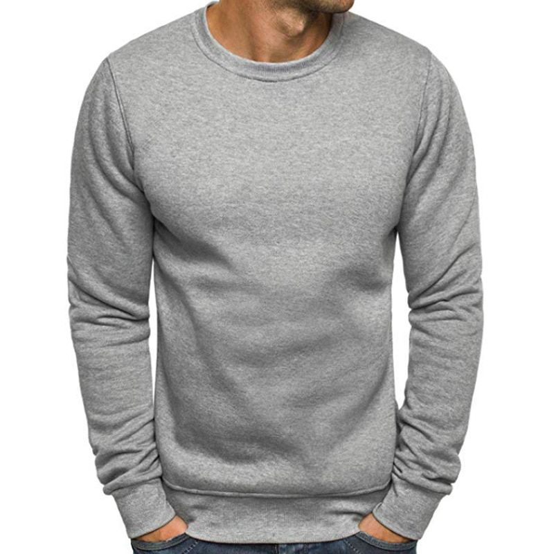 Zogaa Men Sweatshirts Hoodies Casual Pulovers Crewneck Sweatshirt Tops Clothes Solid Color Hoodies Streetwear Men