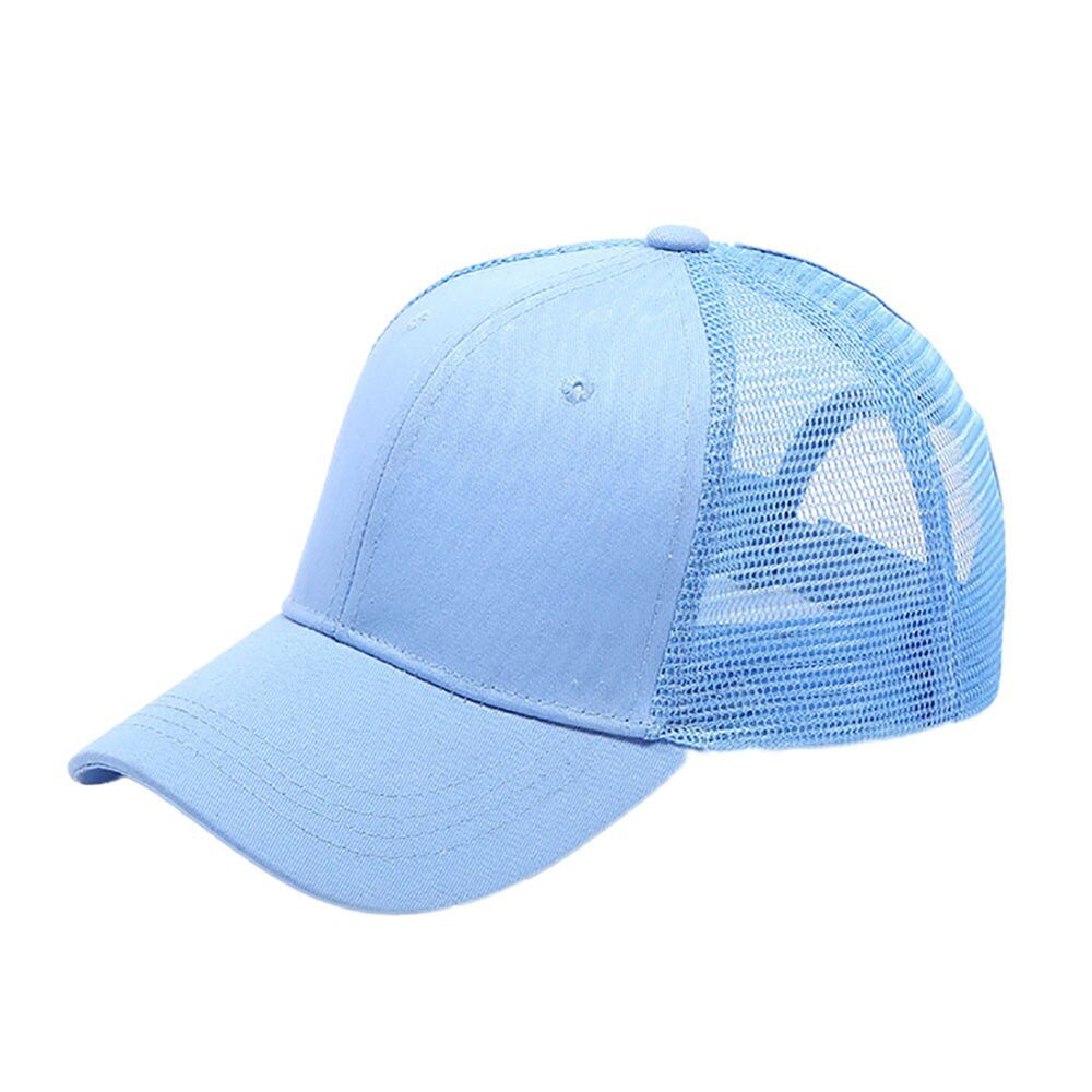 Fashion Women Baseball Cap Women Snapback Hat Summer Messy Mesh Hats Unisex Adjustable Baseball Caps Female