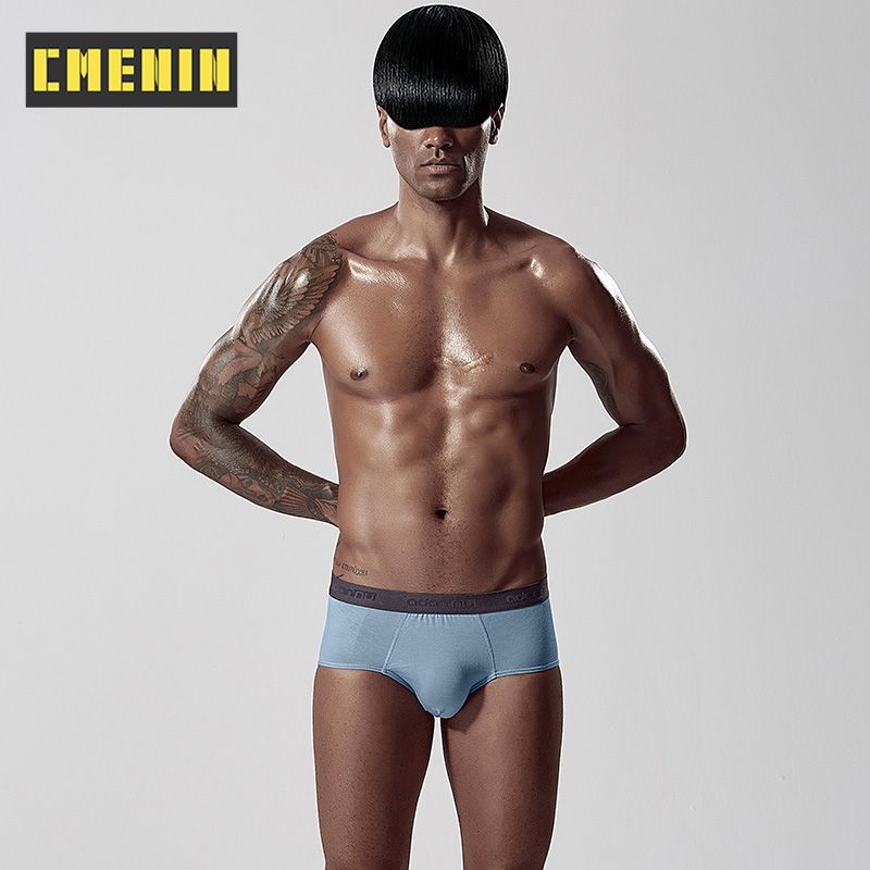 CMENIN 1pcs ADANNU Tight Milk Fiber Underwear Men Jockstrap Briefs Brand Men Underpants Male Panties Letter Mens Innerwear AD307
