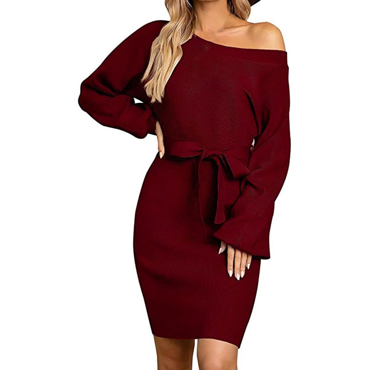 Women Dress Long Sleeve Sexy Lady Dress