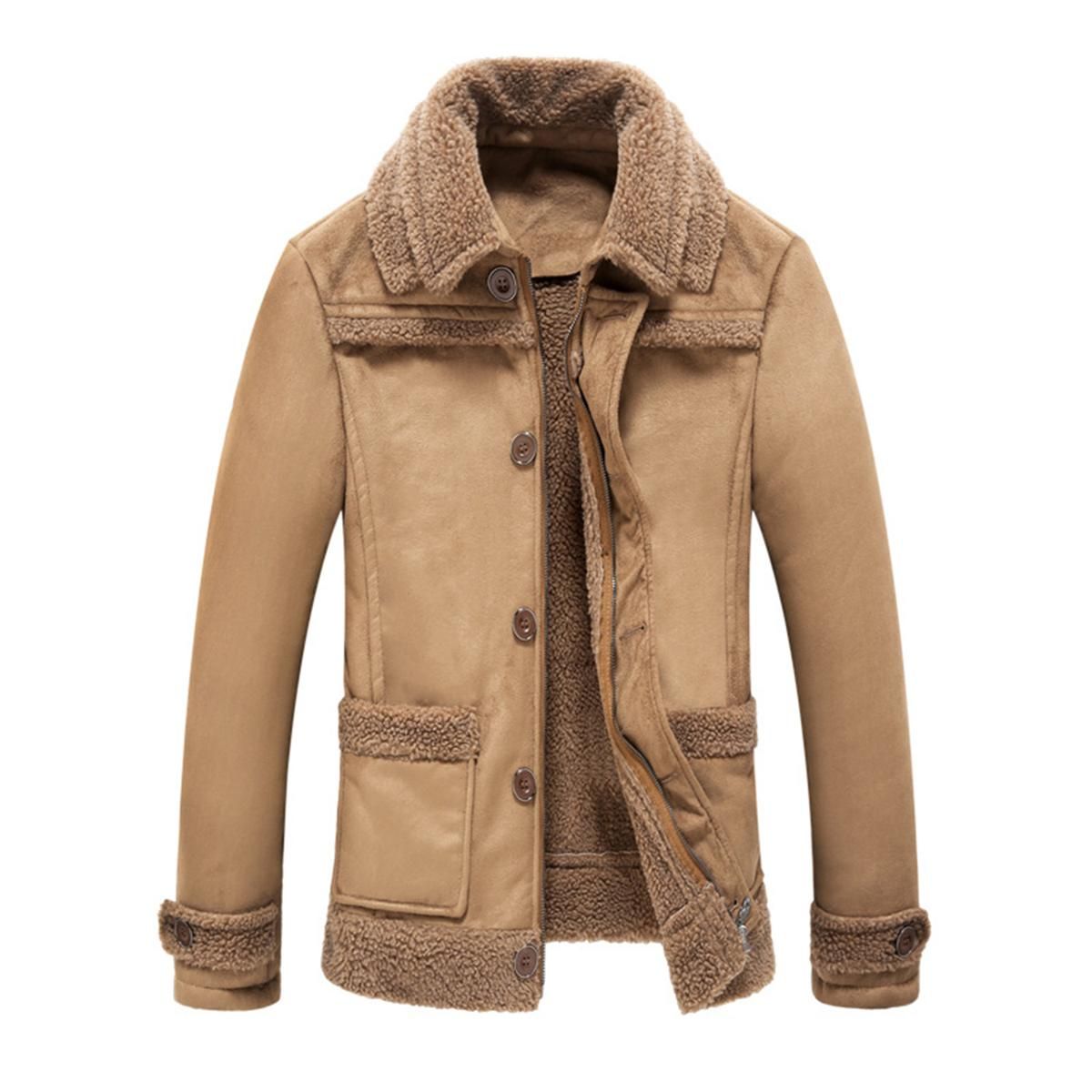 Male Jacket Long Sleeve Soft Men Coat