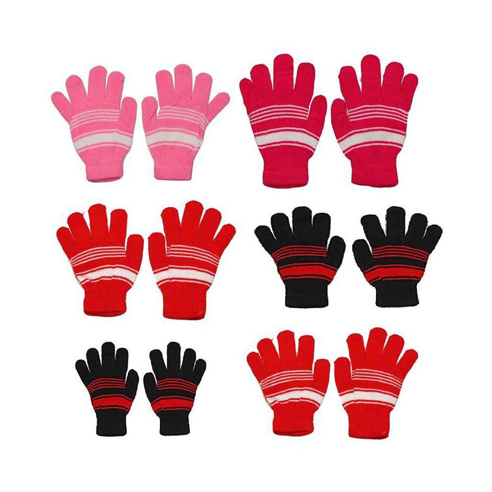 2 Pair  ABC letters dispensing warm gloves and lovely baby magic gloves