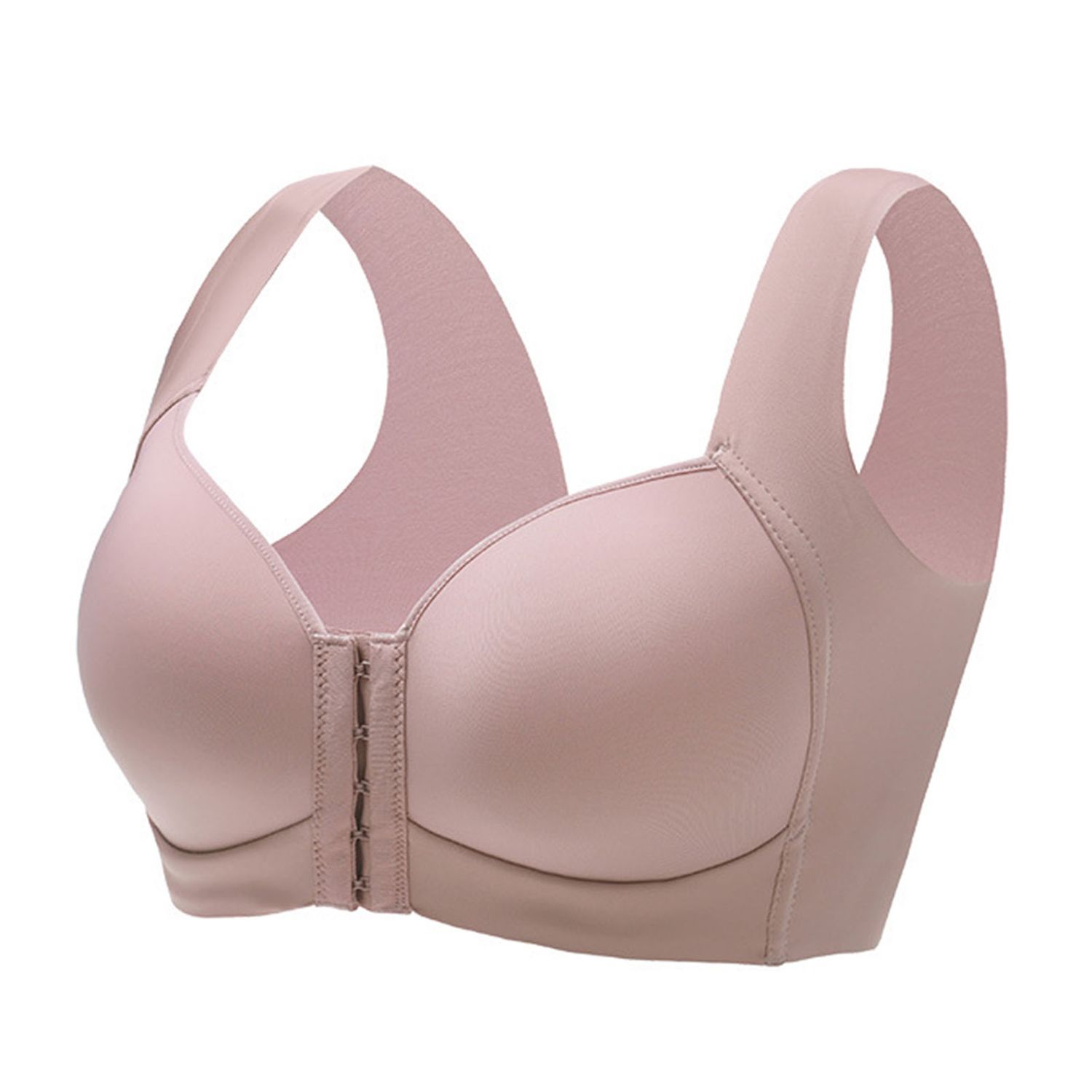 Women Bra Non-adjusle Straps Front Closure Full Cup y Bra