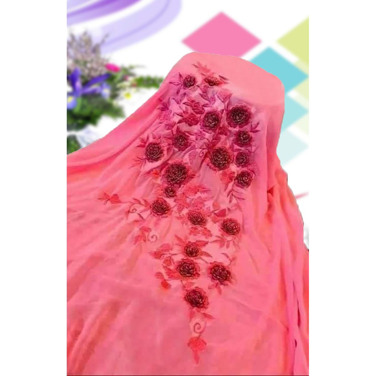 Unstitched Georgette Excellent Embroidery Work, Fashionable, Stylish and Comfortable, Salwar Kameez  For Women (3 Piece)
