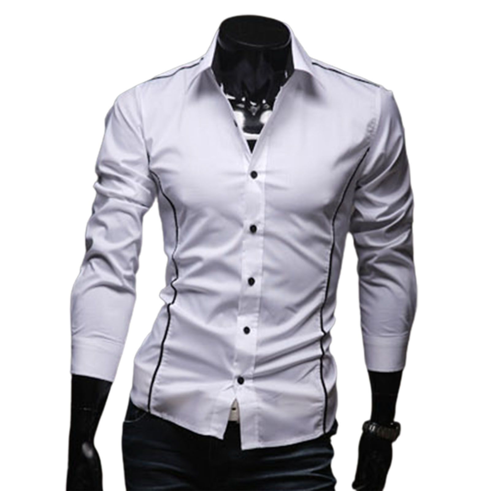 Autumn Shirt Lapel Fit Men Shirt