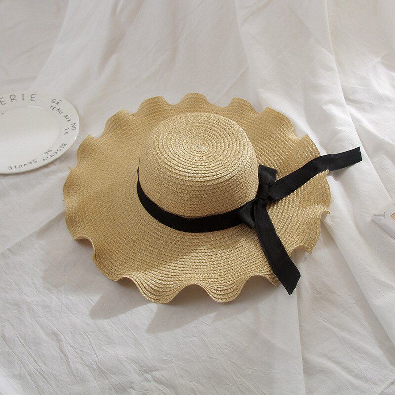 Fashion Summer Straw Hat Women Beach Sun Hats Leisure Travel Vacation Accessories UV Protection Wide Brim Hat