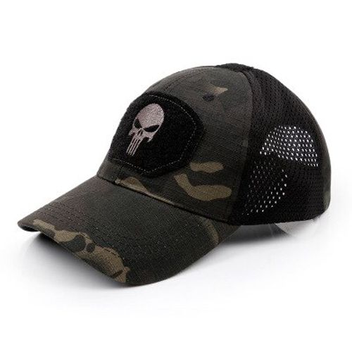 Tide Punisher Skull Cap Cool Fitted Mesh Tactical Cap Good Quality Breathable Outdoor Sport Tactical skull 2020