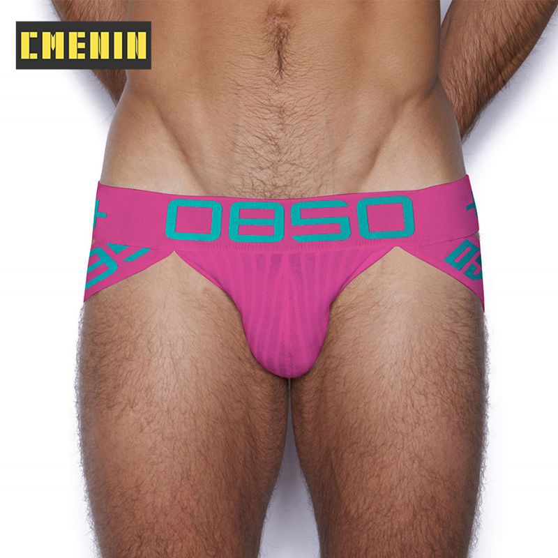 CMENIN Soft BS (1 Pieces) Patchwork Polyester Men Underwear thongs Mens Jockstrap 2021 New thongs And G strings CMENIN Soft Breathable Cartoon Innerwear BS3515