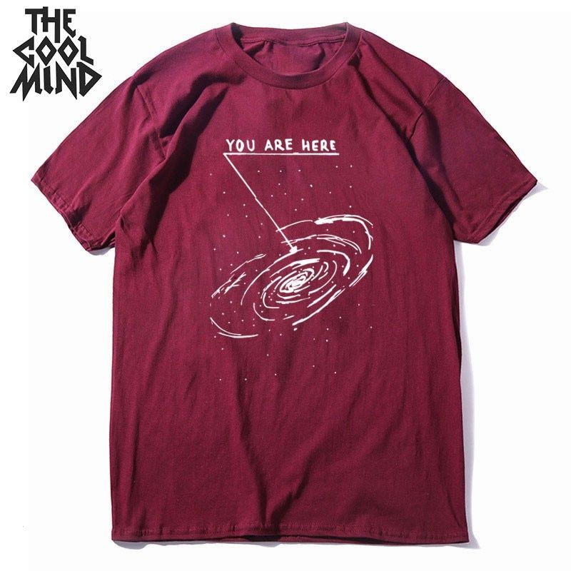 100% cotton  summer loose men Tshirt cool oversized men t shirt o-neck space funny t-shirt male tee shirts