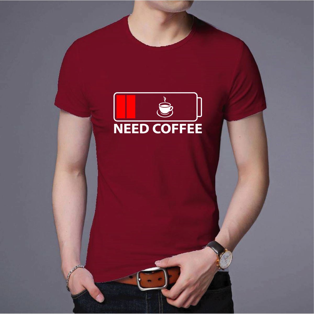 Trendy jersey Casual Half Sleeve Printed T-Shirt for Men